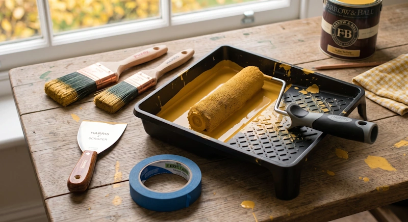 Painting and decorating equipment available to hire from the tool library